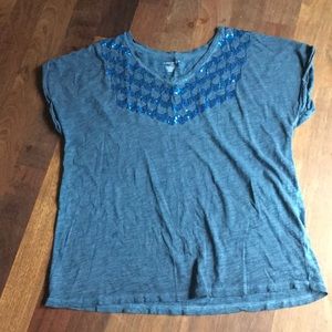Lane Bryant Sequined Comfy Tee 14/16
